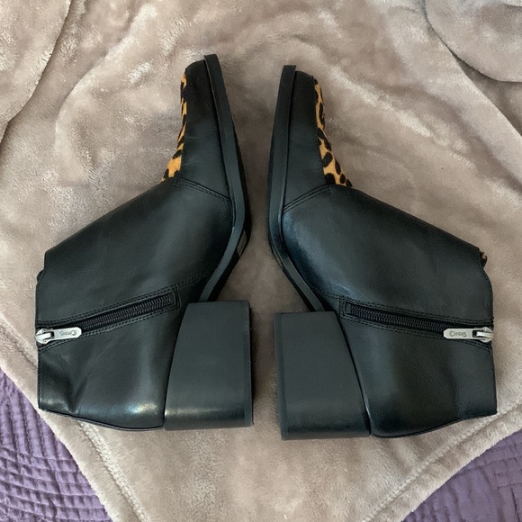 Circus by Sam Edelman Black Leopard Ankle Booties - Picture 4 of 10